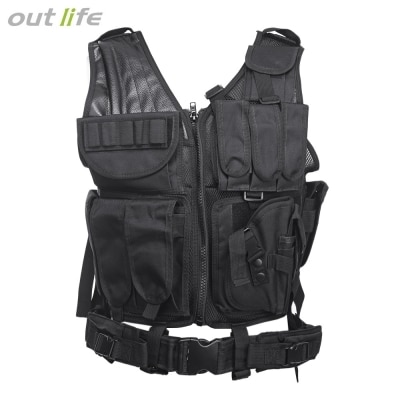 Outlife Tactical Ʈ   Swat     Molle Vest  Holster